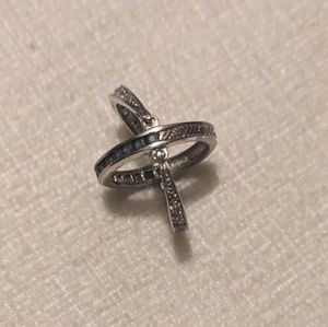 Sterling silver flip ring